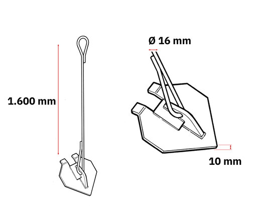 Ilmer Zeichnung Schlaganker Abmessungen 500-1600 Ilmer Zeichnung Schlaganker Abmessungen 500-1600